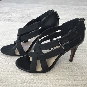 Nordstrom Leather & Suede Strappy Heels 7.5